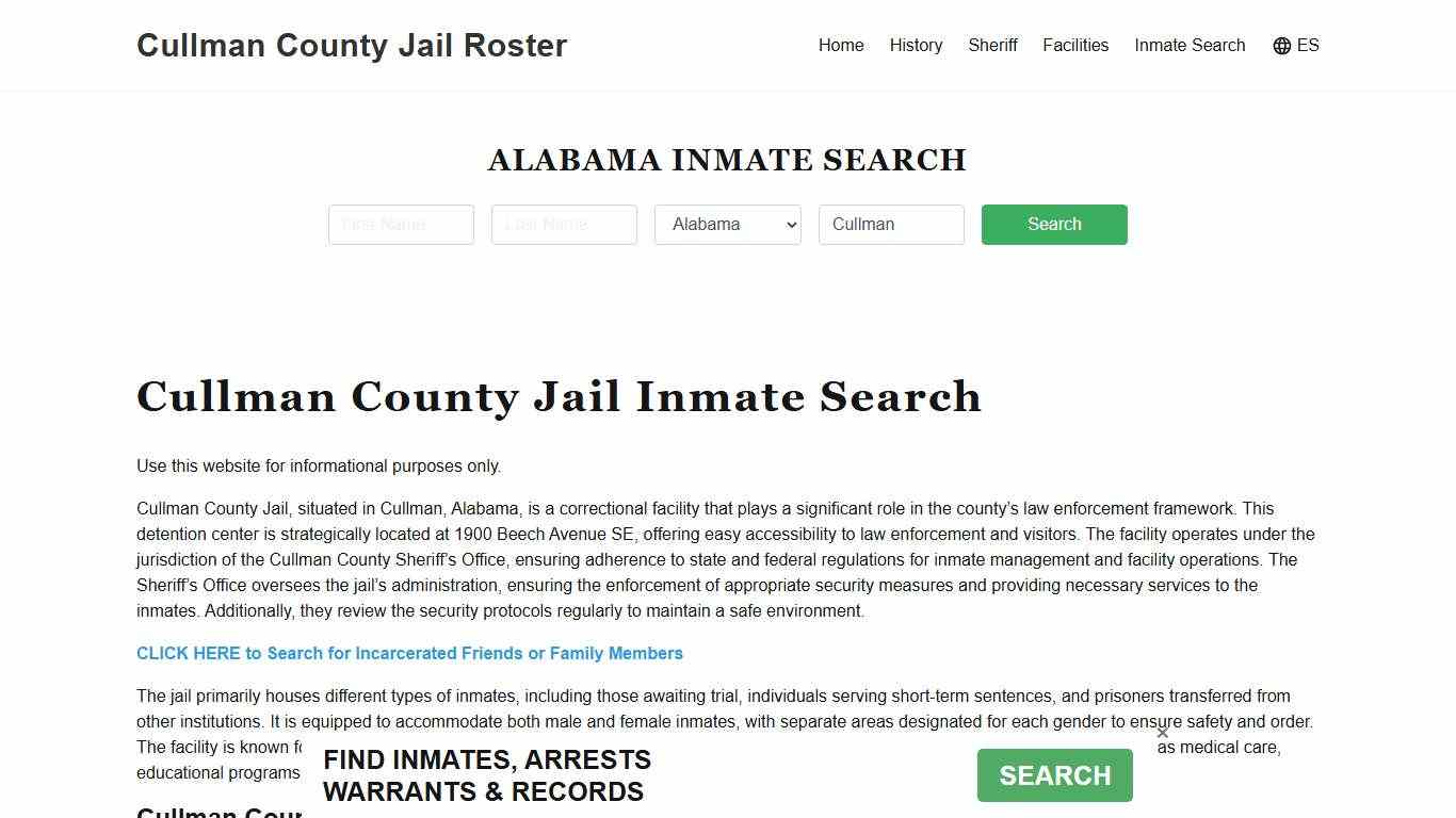 Cullman County Jail Roster Lookup, AL, Inmate Search